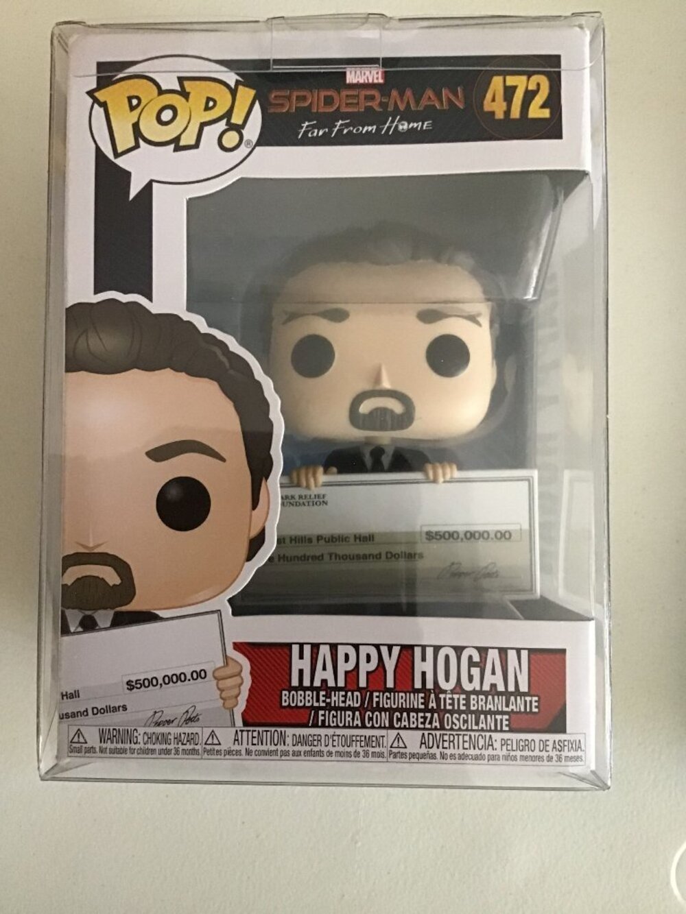 Funko Pop Marvel Spider-Man Far From Home Happy Hogan #472 Jon Favreau Protector